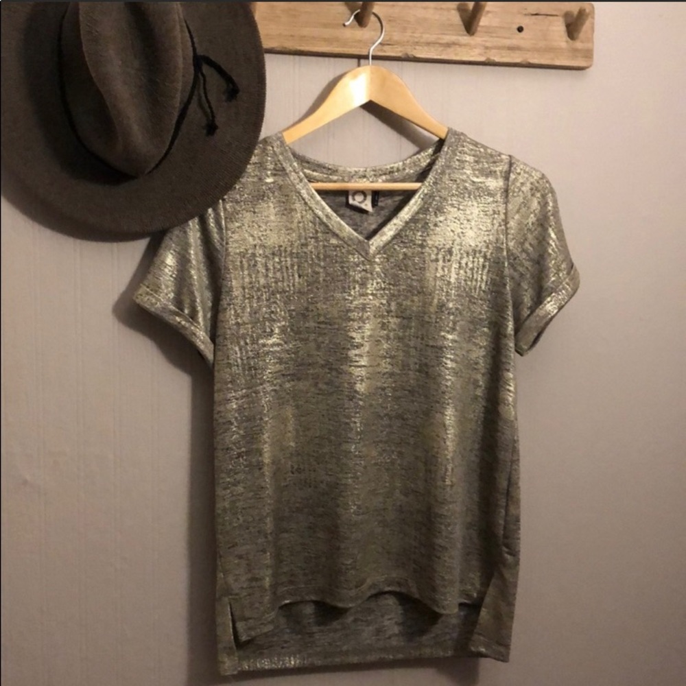 Akemi & Kin Silver Burntout Top
